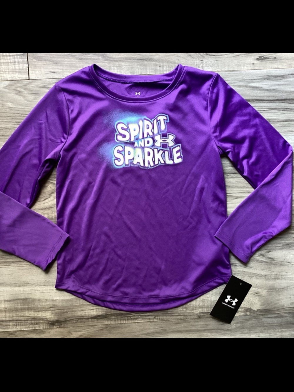 Under Armour girls Purple Long Sleeve Top size 5(NWT) ~PRICE IS FIRM, NO OFFERS~